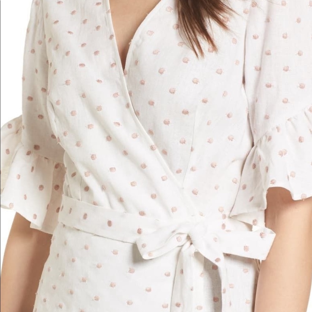 WAYF
Polka Dot Ruffle Blouse